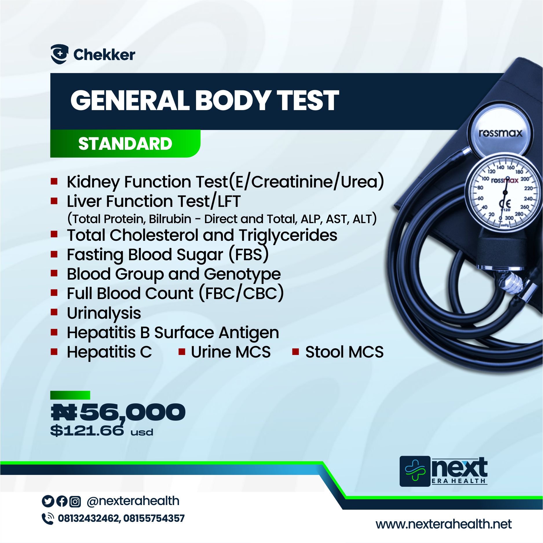 body test standard